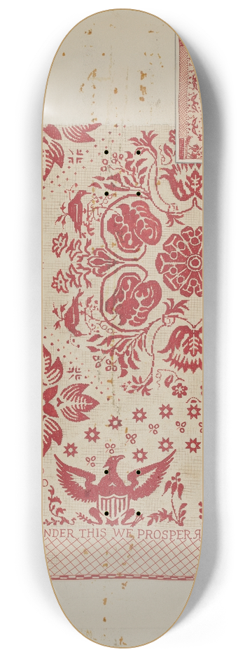 Howard H. Sherman - Handwoven Coverlet 8.25 inch art skate deck