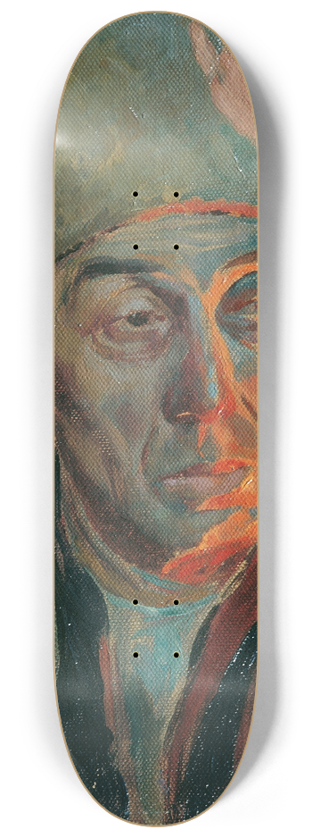 Hubert Landa - Mann mit Pelzkappe 8.25 inch art skate deck