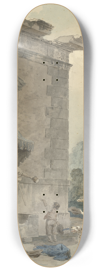 Hubert Robert - Charitable Ladies 8.25 inch art skate deck