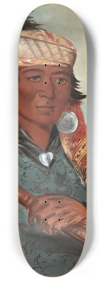 George Catlin - Wh-Pe-Say, The White 8.25 inch art skate deck