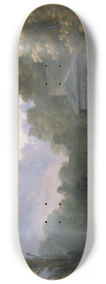 Hubert Robert - Park Scene 8.25 inch art skate deck