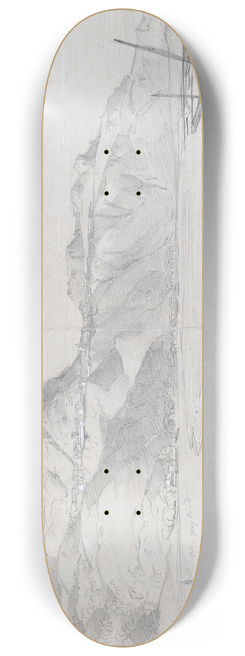 Hugh William Williams - Taormina, Sicily 8.25 inch art skate deck