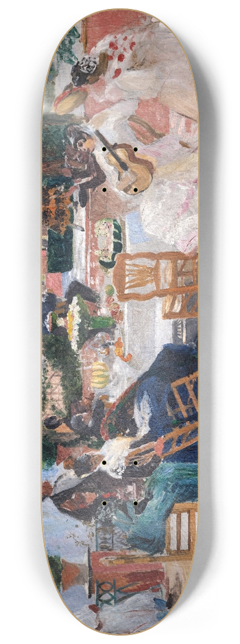 Hugo Birger - Lunch during La Feria in Granada. Sketch 8.25 inch art skate deck