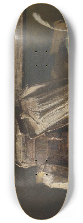 Hugo Charlemont - Stillleben mit Folianten 8.25 inch art skate deck