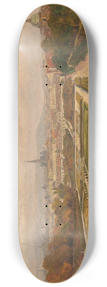 Hugo Darnaut - Blick vom Belvedere auf Wien 8.25 inch art skate deck