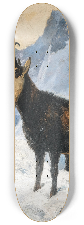 Hugo Engl - Chamois High in the Mountains 8.25 inch art skate deck