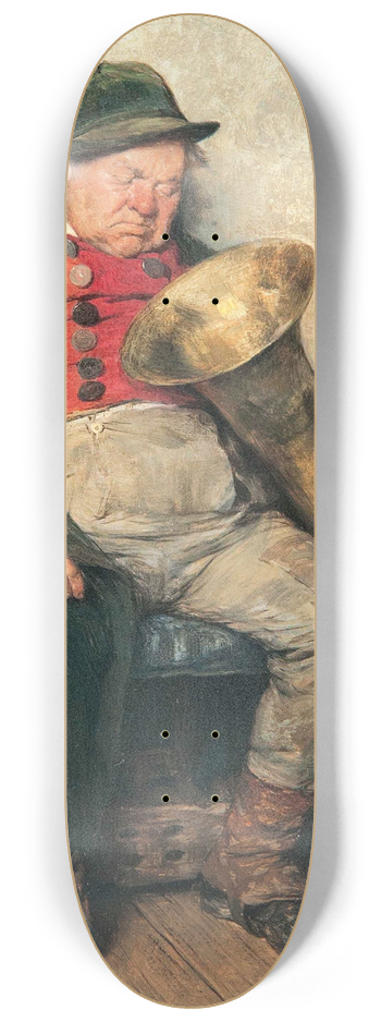 Hugo Kauffmann - Eingeschlafener Tubist 8.25 inch art skate deck