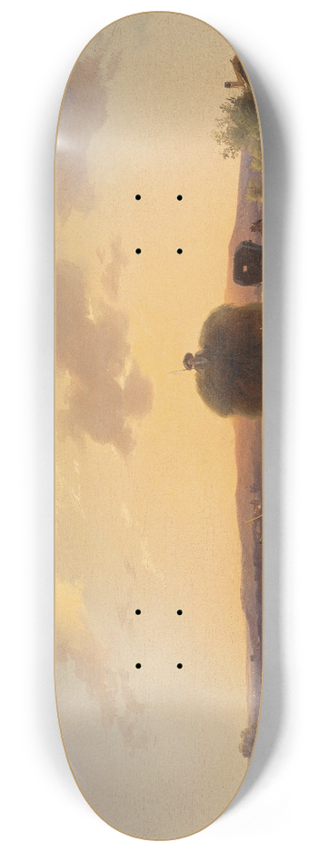 Ignaz Raffalt - Heimkehr vom Feld im Abendrot 8.25 inch art skate deck