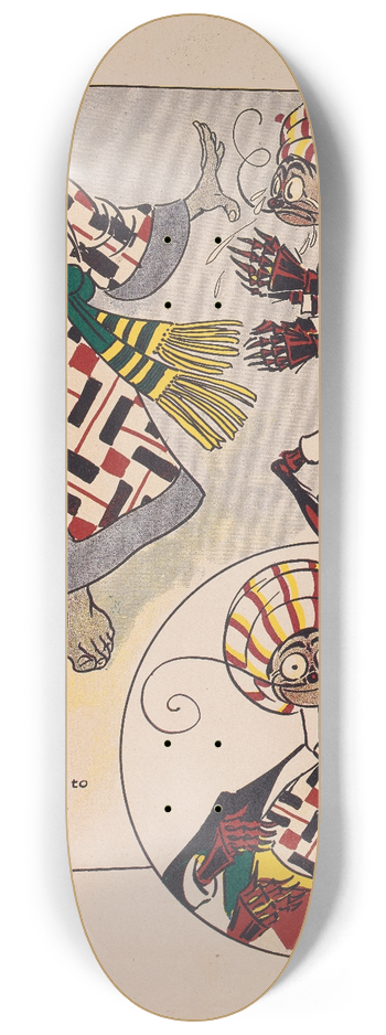 Ike Morgan - The Woggle-Bug book Pl.16 8.25 inch art skate deck