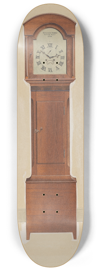 Irving I. Smith - Shaker Tall Clock 8.25 inch art skate deck
