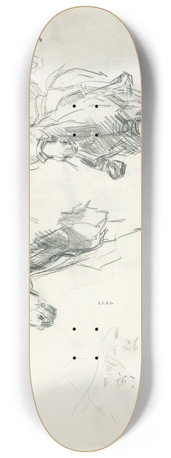 Isaac Israls - Vrouw te paard 8.25 inch art skate deck