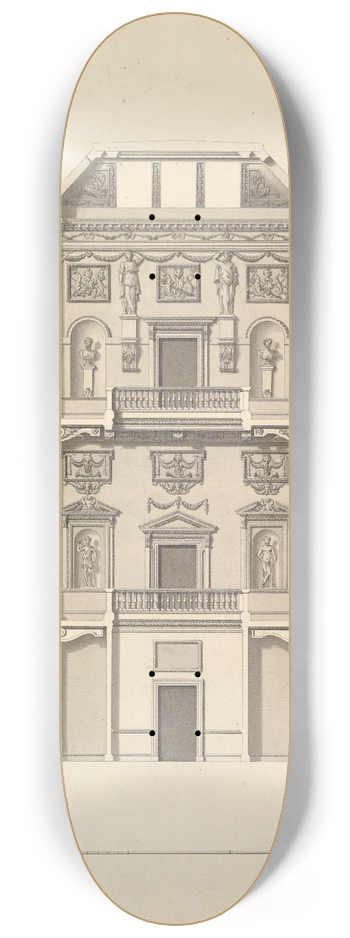 Isaac Ware - End of Staircase, Houghton Hall, Norfolk 8.25 inch art skate deck