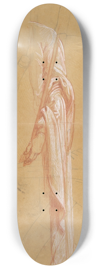 Isidore Pils - Drapery Study for Sainte-Clotilde 8.25 inch art skate deck