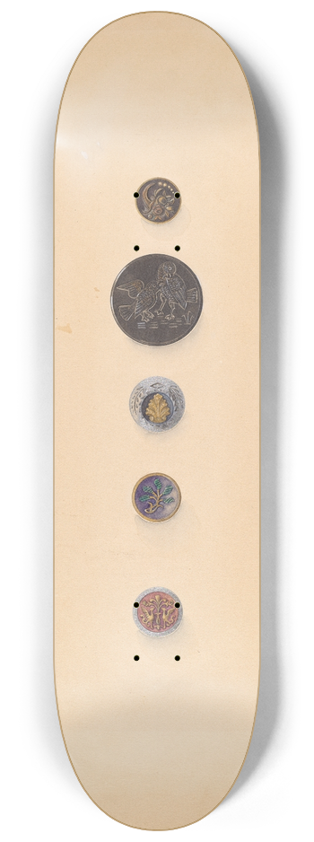 Isidore Steinberg - Buttons 8.25 inch art skate deck