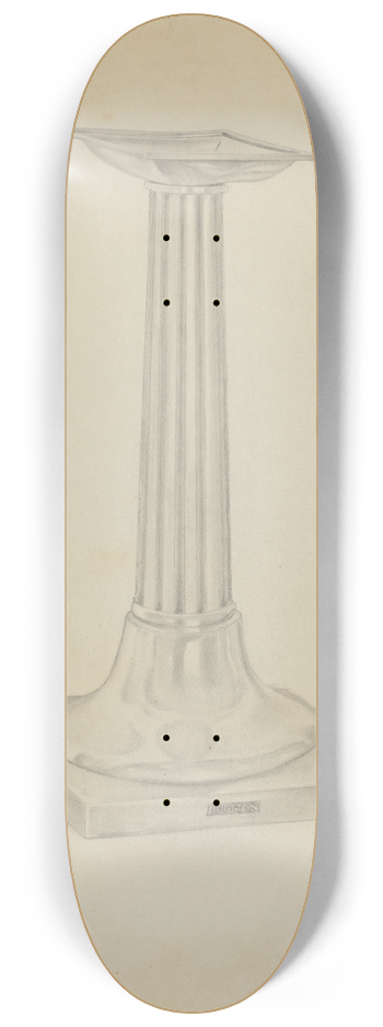 Isidore Steinberg - Silver Candle Stand 8.25 inch art skate deck