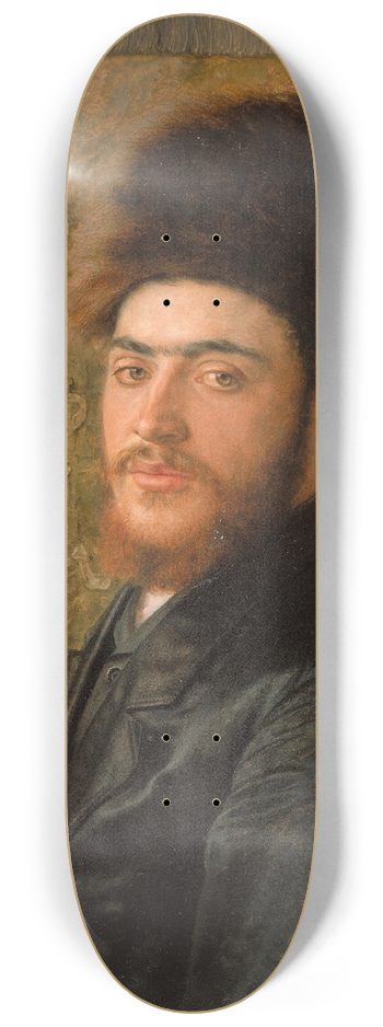 Isidor Kaufmann - Man With Fur Hat 8.25 inch art skate deck