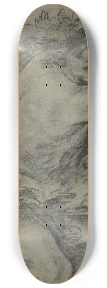 Italian 17th Century (Neapolitan) - Bacchus 8.25 inch art skate deck