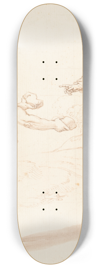 Italian School - Temptation of Christ 8.25 inch art skate deck