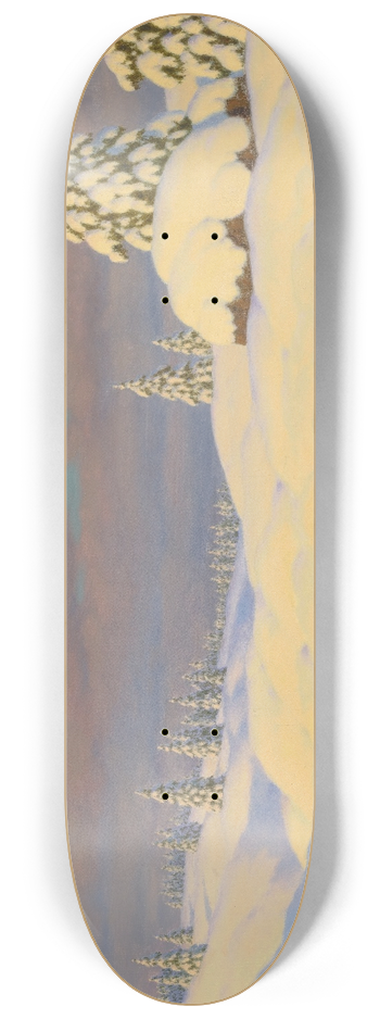 Ivan Fedorovich Choultse - Winter Landscape 8.25 inch art skate deck