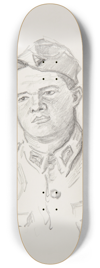 Ivan Ivanec - portret onierza. 8.25 inch art skate deck
