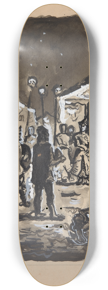 Ivan Ivanec - Scena historyczna  w obozie wojsk tureckich 8.25 inch art skate deck
