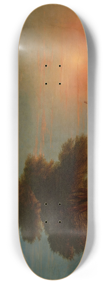 Ivan Konstantinovich Aivazovsky - Shepherds with a flock of sheep 8.25 inch art skate deck