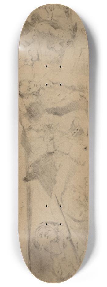 Jacek Malczewski - Sketch for Students relegation 8.25 inch art skate deck