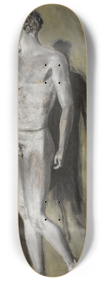 Jacek Malczewski - Study of a classical sculpture 8.25 inch art skate deck