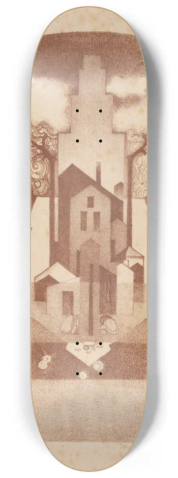 Jac Jongert - Decoratief ontwerp voor een fabriek 8.25 inch art skate deck