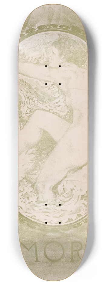 Jac Jongert - Naakte vrouw in de golven 8.25 inch art skate deck