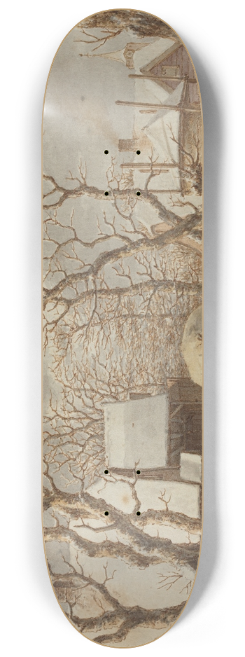 Jacob Cats - Winter Scene 8.25 inch art skate deck