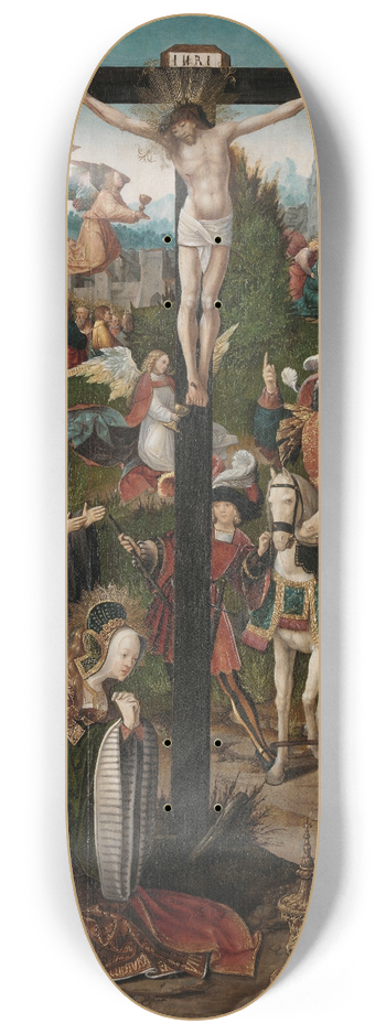 Jacob Cornelisz. van Oostsanen - The Crucifixion 8.25 inch art skate deck