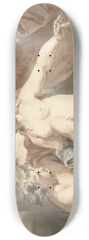 Jacob de Wit - Ceres, Venus, Bacchus en slapende Amor 8.25 inch art skate deck