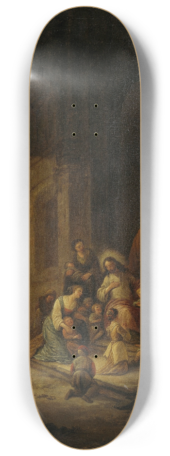 Jacob de Wit - Christ Blessing the little Children 8.25 inch art skate deck