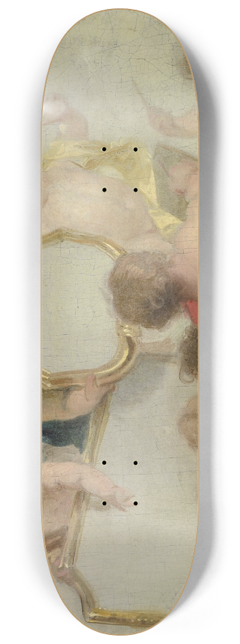 Jacob de Wit - Putti with Mirrors 8.25 inch art skate deck