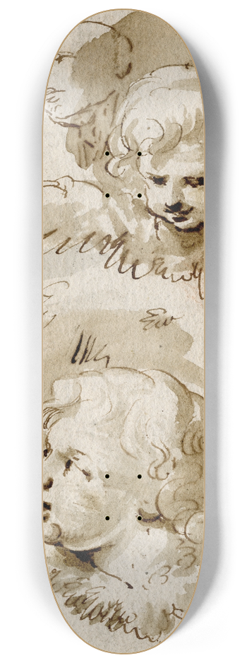 Jacob de Wit - Twee cherubs 8.25 inch art skate deck