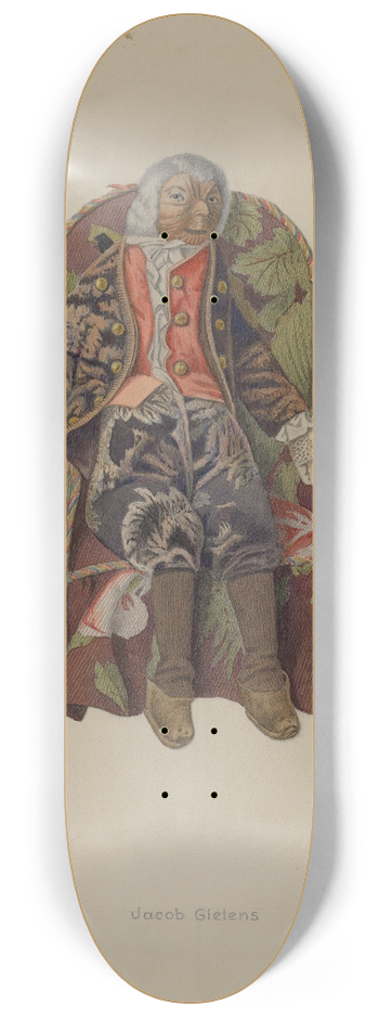 Jacob Gielens - Nut Head Doll 8.25 inch art skate deck