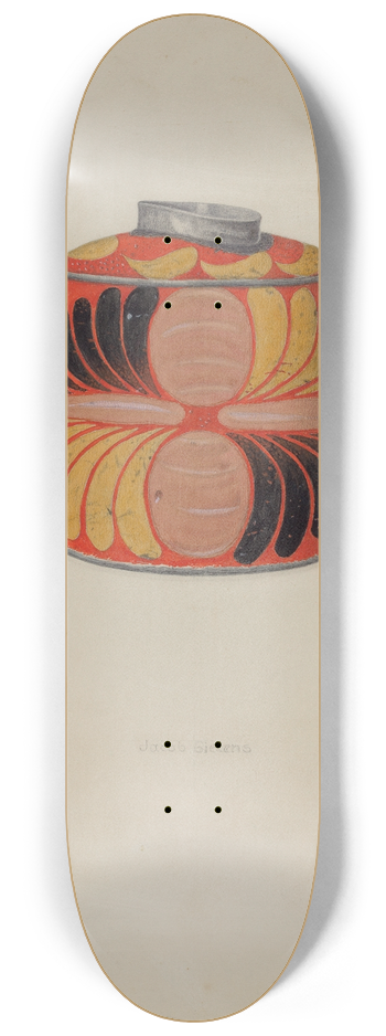 Jacob Gielens - Toleware Tin Tea Caddy 8.25 inch art skate deck