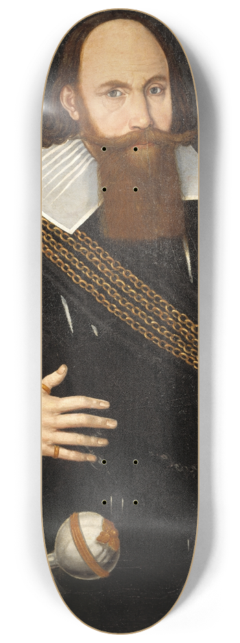 Jacob Heinrich Elbfas - Henrik Fleming, 1584-1650 8.25 inch art skate deck
