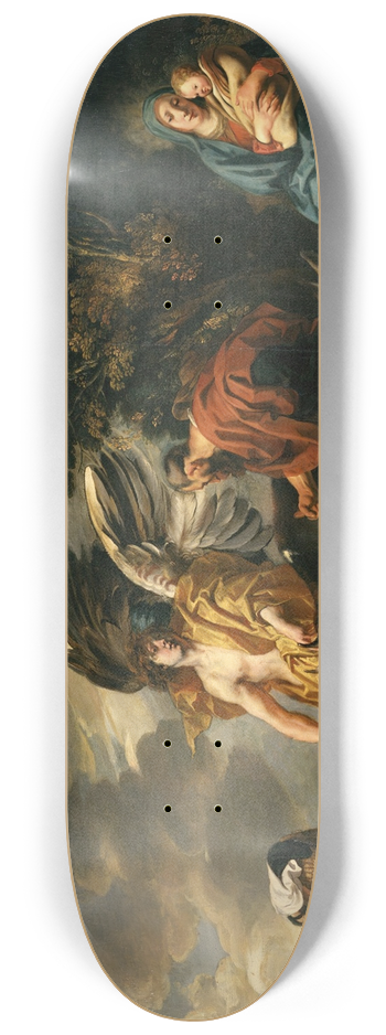 Jacob Jordaens - Flight of the Holy Family into Egypt 8.25 inch art skate deck