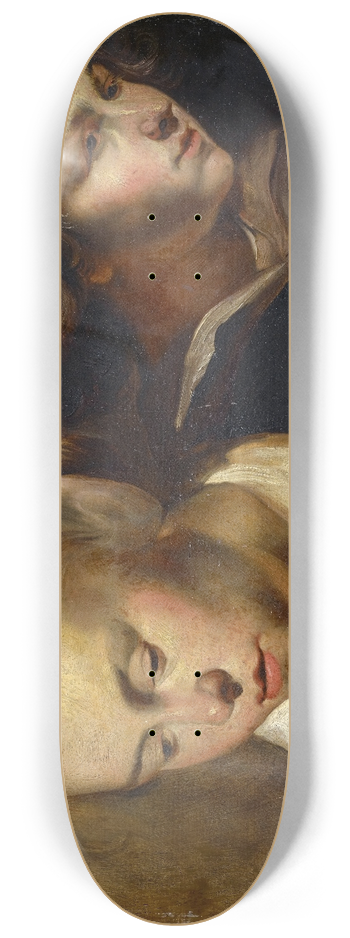 Jacob Jordaens - Study Of Heads 8.25 inch art skate deck