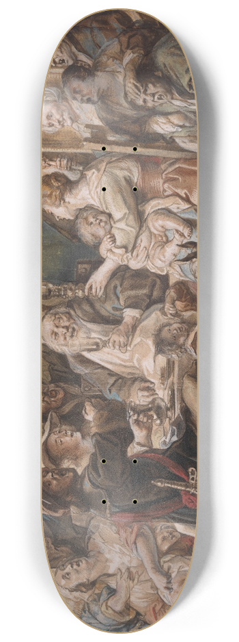 Jacob Jordaens - The King Drinks 8.25 inch art skate deck