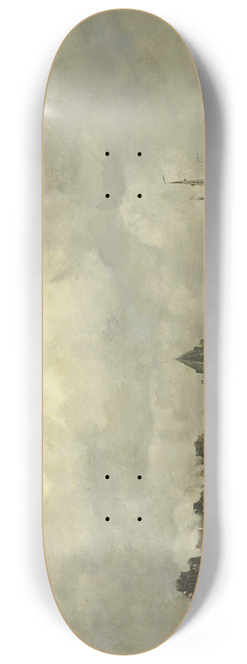 Jacob Maris - De Schreierstoren aan de Buitenkant te Amsterdam 8.25 inch art skate deck