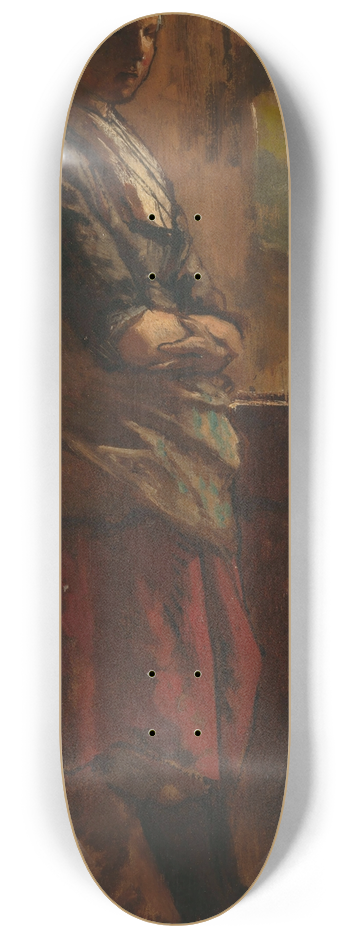 Jacob Maris - Meisje bij een deuropening. 8.25 inch art skate deck