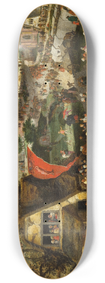 Jacob Savery the Elder - Fair on St Sebastians Day 8.25 inch art skate deck