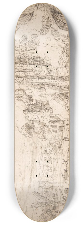 Jacob Symonsz. Pynas - Landscape with the Calling of St. Peter 8.25 inch art skate deck