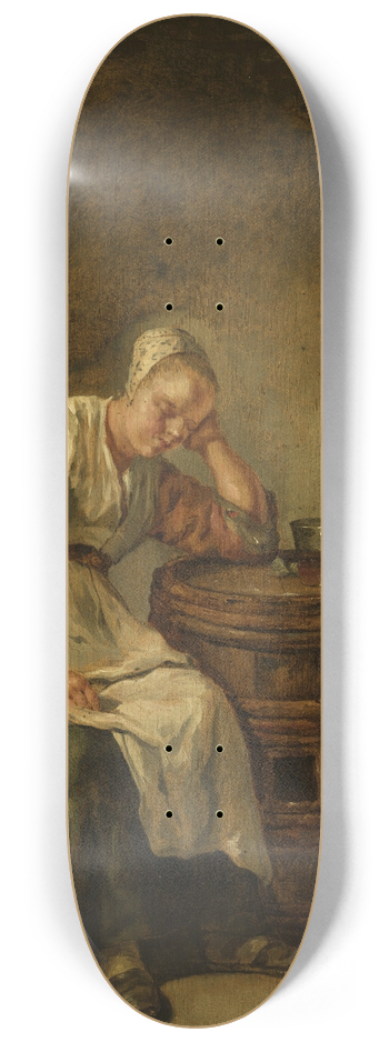 Jacob Toorenvliet - Sleeping woman 8.25 inch art skate deck