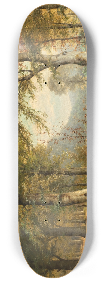 Jacobus Johannes van Poorten - Roe deer in the forest 8.25 inch art skate deck