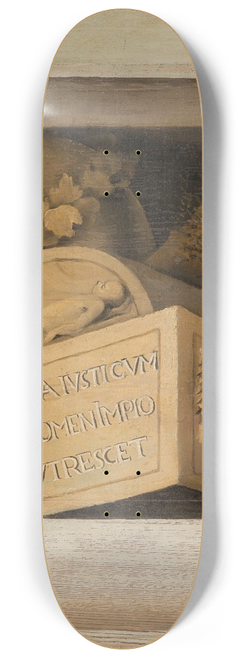 Jacob van Campen - Tomb with Inscription 8.25 inch art skate deck