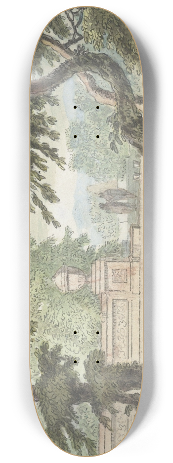 Jacob van Liender - Arcadisch landschap 8.25 inch art skate deck